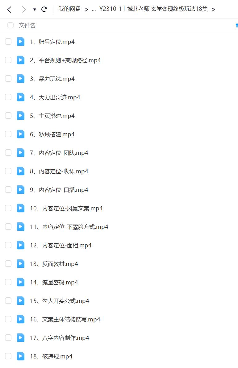 图片[2]-城北老师 玄学变现终极玩法18集-真传国学