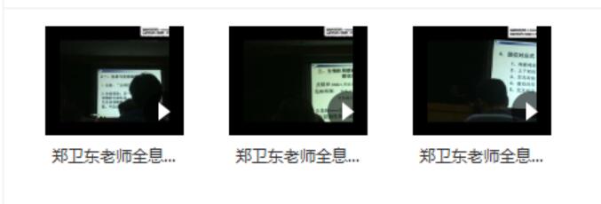 图片[2]-郑卫东 全息疗法课程三套视频-真传国学