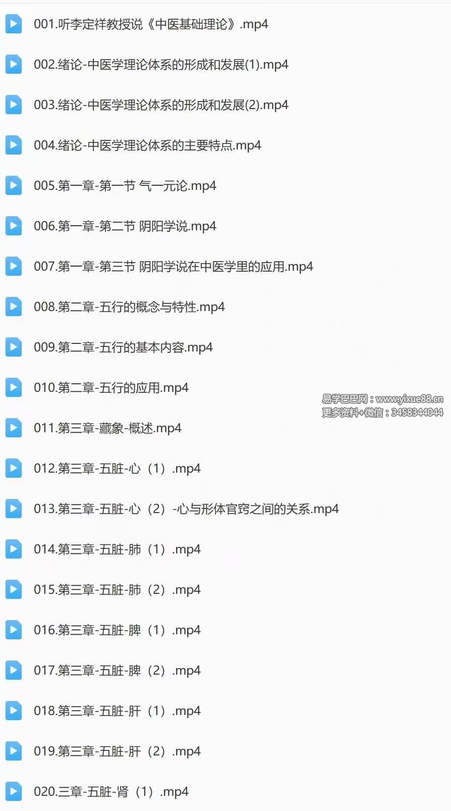图片[2]-李定祥 中医师承 中医基础理论全47讲-真传国学