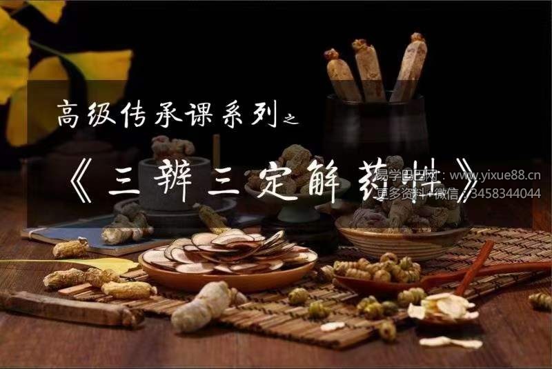 图片[3]-高级传承系列课之《三辨三定解药性》-真传国学