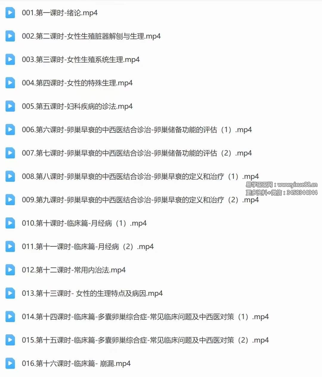 图片[3]-欧阳紫婷教授 中医妇科学 33讲视频课-真传国学