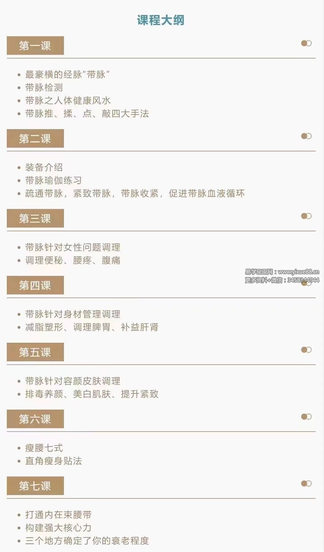 图片[2]-迷罗亲讲「带脉训练营」玉带环腰调理带脉「带脉总束诸经」9集-真传国学