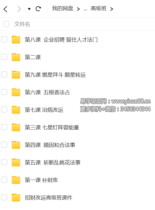 图片[4]-楚恒易学 许光明 招财改运初级+中级+高级 视频+课件-真传国学