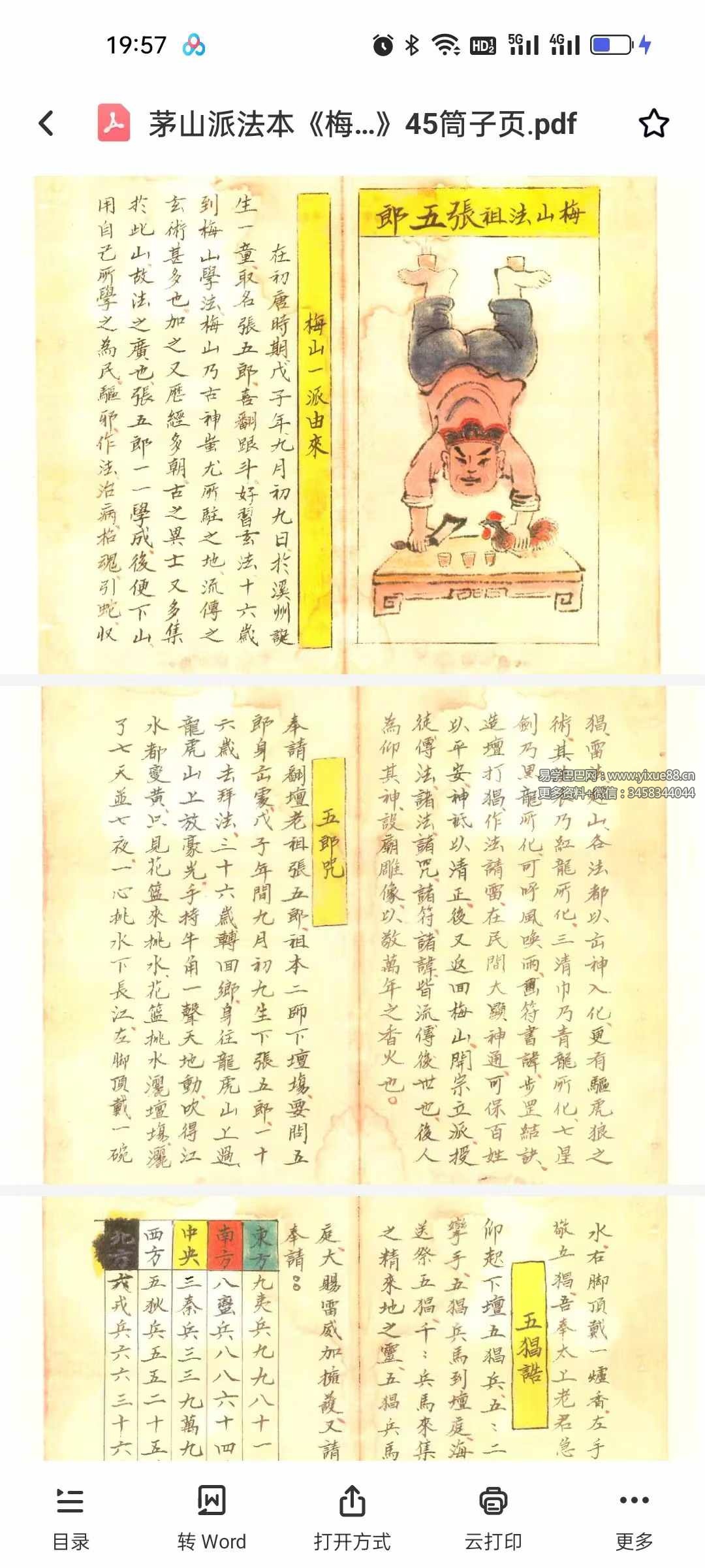 图片[2]-茅山派法本《梅山道医秘诀》45筒子页-真传国学