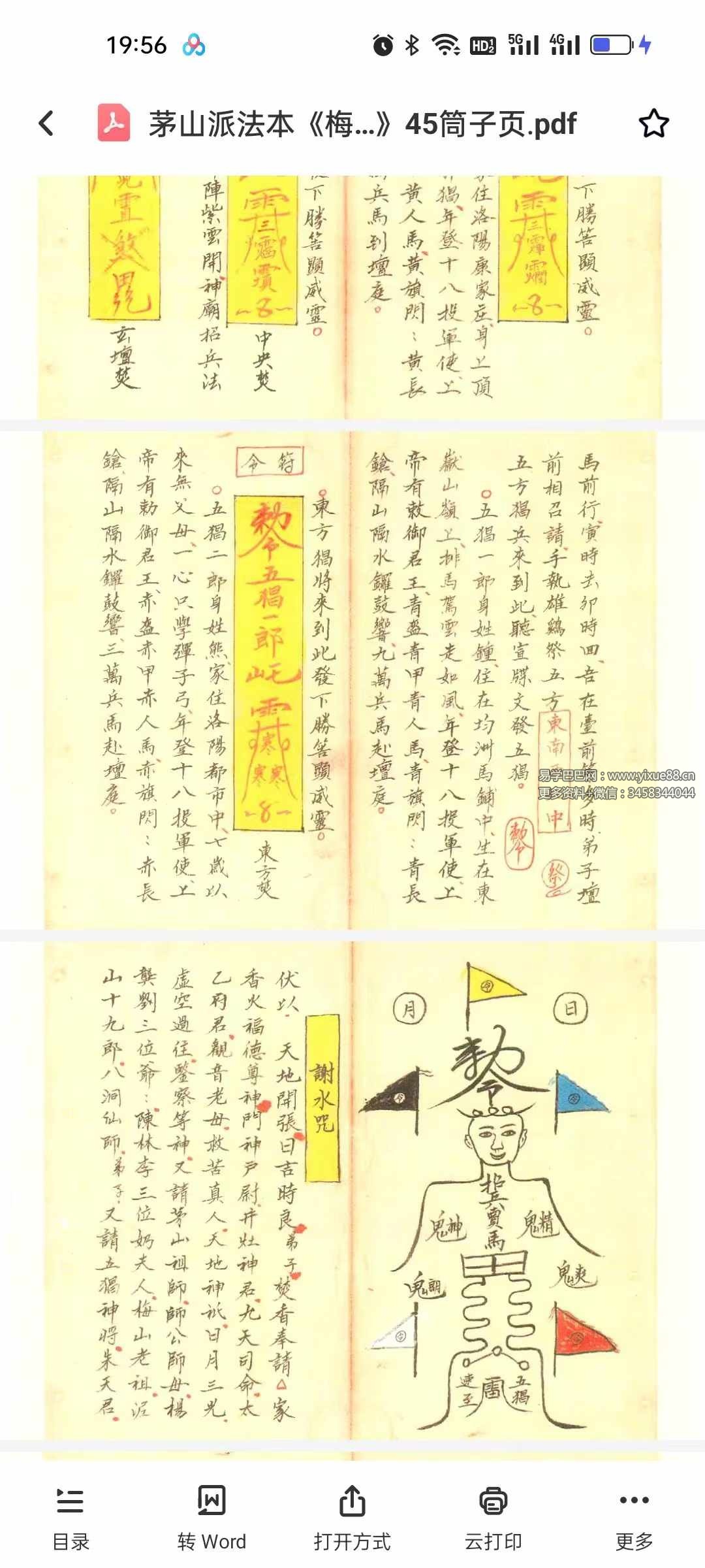 图片[5]-茅山派法本《梅山道医秘诀》45筒子页-真传国学