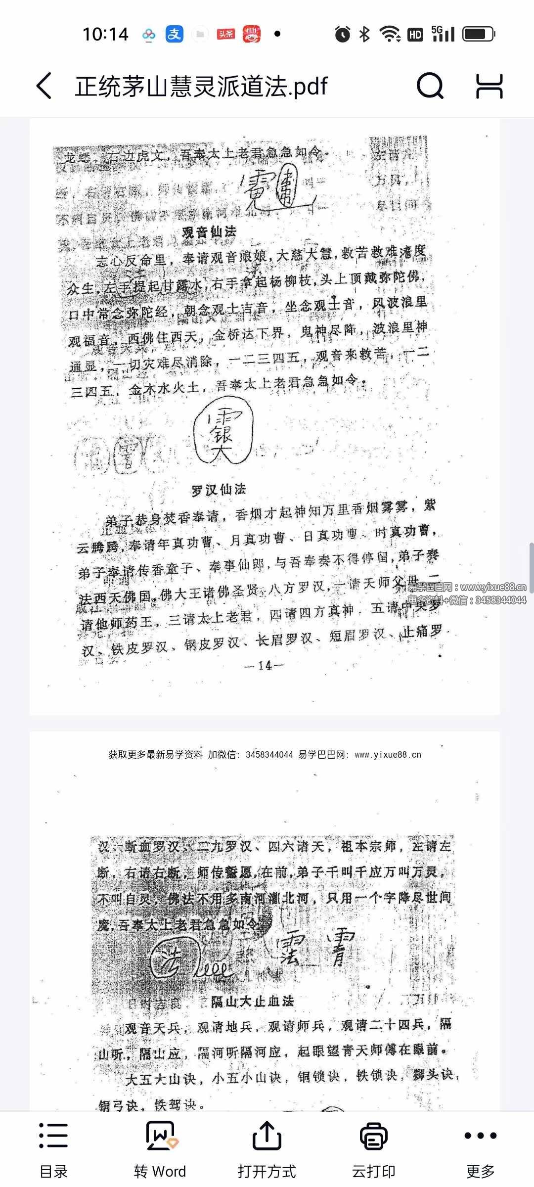 孙惠民 正统茅山慧灵派道法37页-真传国学