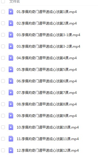 李佩袀奇门遁甲速成心法-真传国学