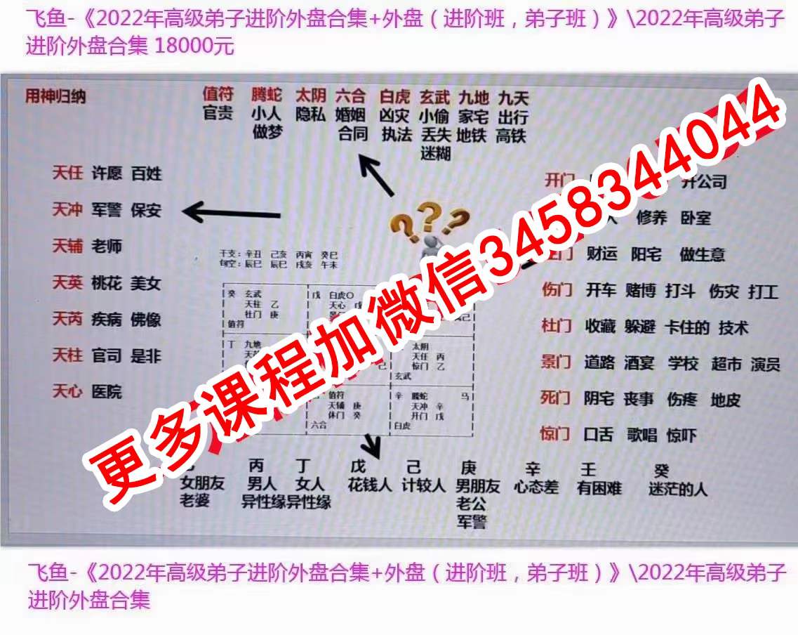 图片[10]-飞鱼《2022年高级弟子进阶外盘合集+外盘（进阶班，弟子班）》 百度网盘下载-真传国学