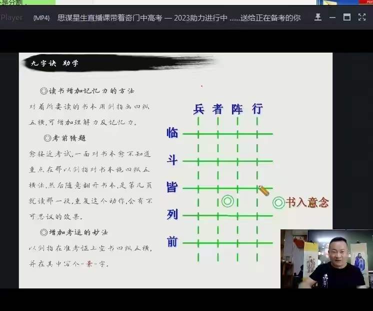 图片[9]-朱坤《奇门八字布局助力2023年高考》直播-真传国学