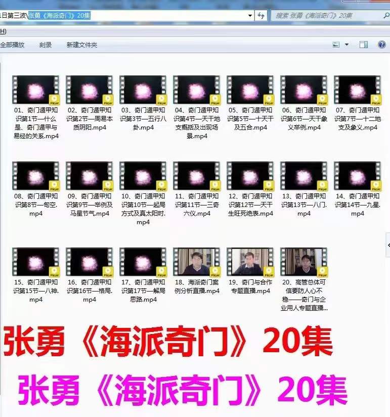 张勇《海派奇门》20集-真传国学