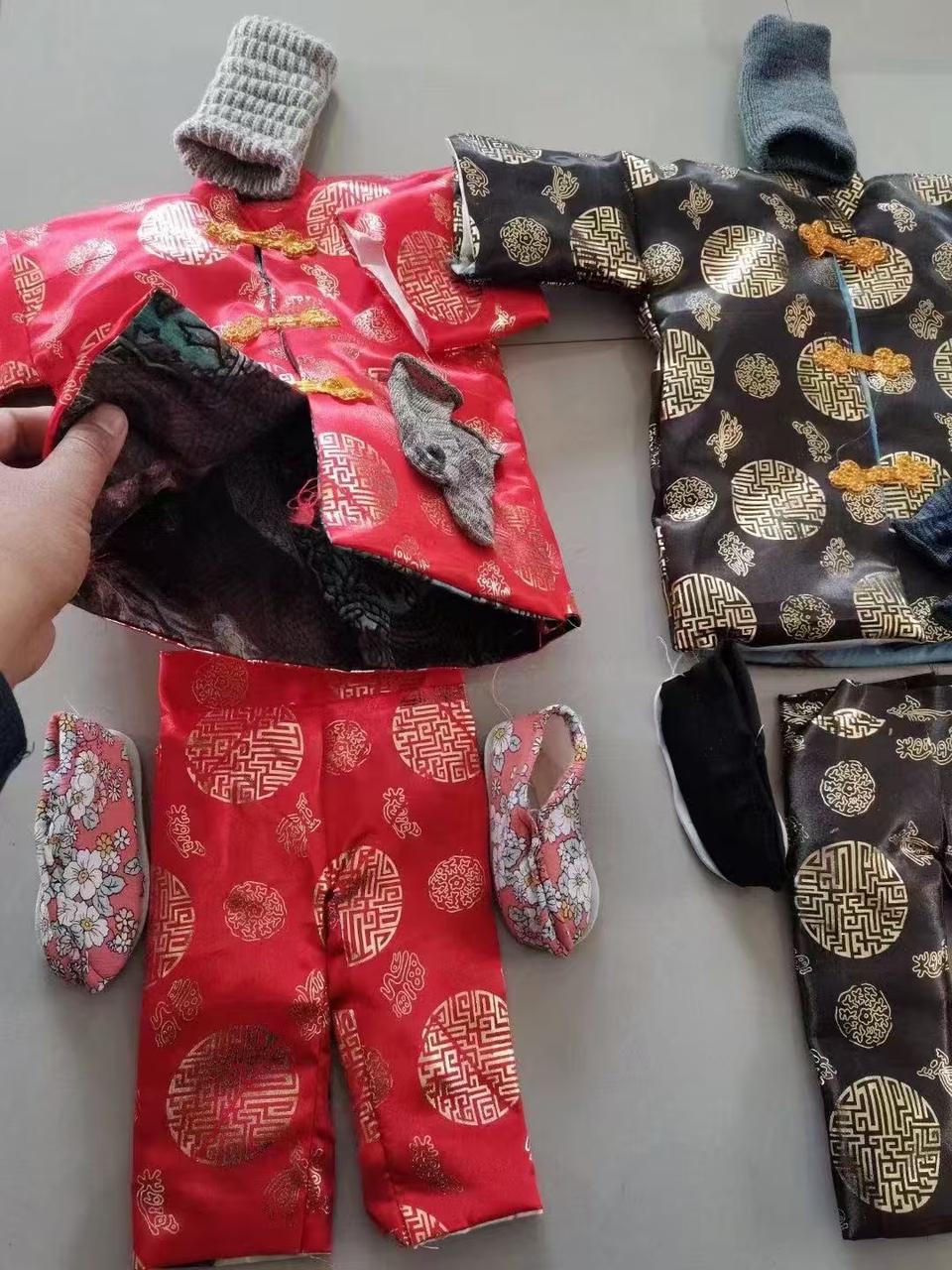 图片[3]-烧衣包   如法手工制作大包袱，内含金元宝，往生钱，万贯钱，幽衣幽禄诵经焚化，寒衣一套 视频交付名字-真传国学