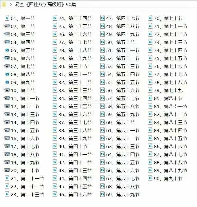 易仝《四柱八字高级班》90集-真传国学