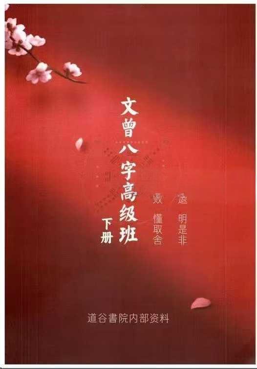 《文曾八字高级班》上册+下册-真传国学