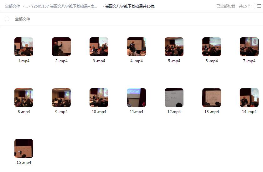 图片[3]-崔国文八字线下基础课+高级课-真传国学